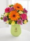 Edmonton Florist, Fancy Gerberas ,Daisies,Solidago,Buttons, in Vase/A201