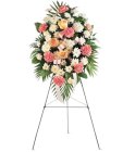 Edmonton Florist, Funeral Flowers - Gentle Thoughts Spray with stand /095